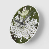 Queen Ann's Lace Runde Wanduhr (Winkel)