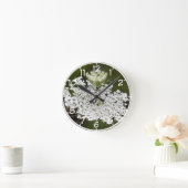 Queen Ann's Lace Runde Wanduhr (Zuhause)