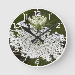 Queen Ann's Lace Runde Wanduhr
