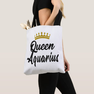 Queen Aquarius Zodiac Horoscope Star Geburt Tasche