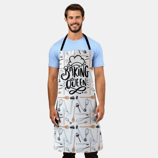 Queen Backen überall auf der Schürze (Getragen)