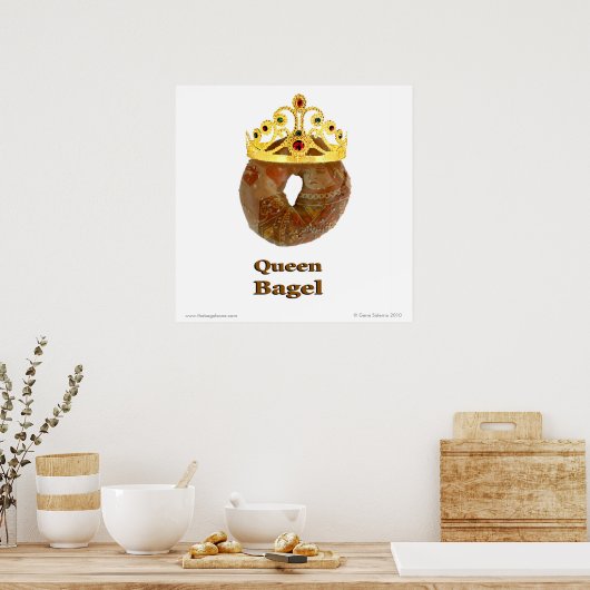 Queen Bagel Poster (Küche)