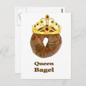 Queen Bagel Postkarte (Vorne/Hinten)