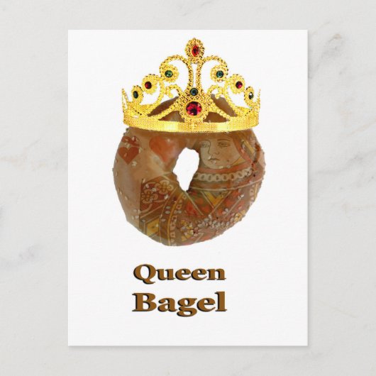 Queen Bagel Postkarte (Vorderseite)