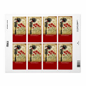 Queen Beatrix Buchzeichen Labels (Vorne)