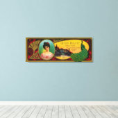 Queen Beauty Soap LabelLogansport, IN Leinwanddruck (Insitu (Holzboden))