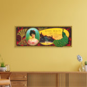 Queen Beauty Soap LabelLogansport, IN Leinwanddruck (Insitu (Wohnzimmer))
