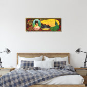 Queen Beauty Soap LabelLogansport, IN Leinwanddruck (Insitu (Schlafzimmer))