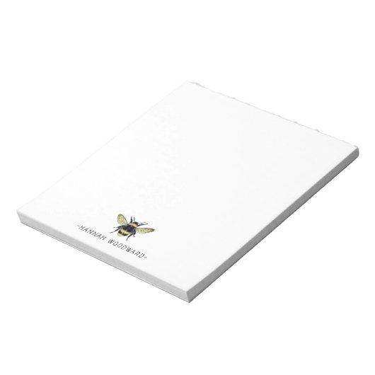 Queen Bee Apiary Personalisiert Notizblock (Rotiert)