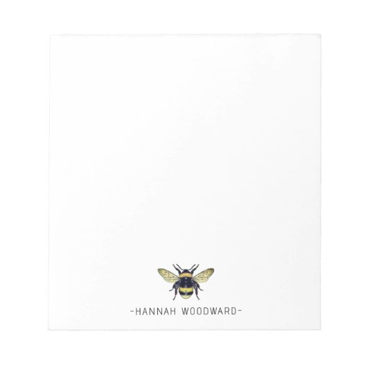 Queen Bee Apiary Personalisiert Notizblock (Vorderseite)