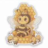 Queen Bee Aufkleber (Vorderseite)