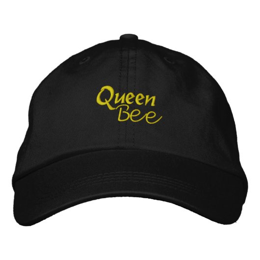 Queen Bee Bestickte Kappe (Vorderseite)