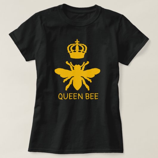 Queen Bee Black and Yellow T-Shirt (Design vorne)