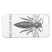 Queen Bee Bug Insect Antike Illustration Case-Mate iPhone Hülle (Rückseite (Horizontal))