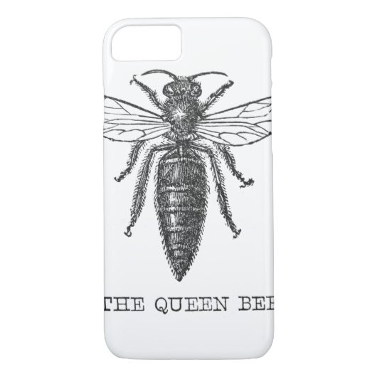 Queen Bee Bug Insect Antike Illustration Case-Mate iPhone Hülle (Rückseite)