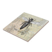 Queen Bee Bug Insect Antike Illustration Fliese (Seite)