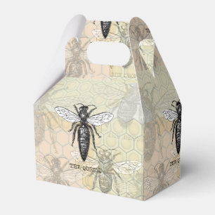 Queen Bee Bug Insect Antike Illustration Geschenkschachtel