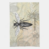 Queen Bee Bug Insect Antike Illustration Geschirrtuch (Vertikal)