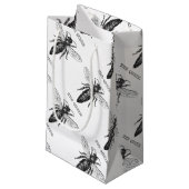 Queen Bee Bug Insect Antike Illustration Kleine Geschenktüte (Vorderseite Schrägansicht)