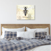 Queen Bee Bug Insect Antike Illustration Leinwanddruck (Insitu (Schlafzimmer))