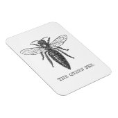 Queen Bee Bug Insect Antike Illustration Magnet (Rechte Seite)