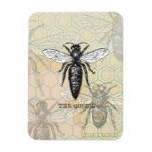 Queen Bee Bug Insect Antike Illustration Magnet (Vertikal)