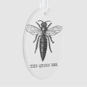 Queen Bee Bug Insect Antike Illustration Ornament (Vorderseite)