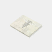 Queen Bee Bug Insect Antike Illustration Post-it Klebezettel (angewinkelt)