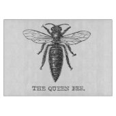 Queen Bee Bug Insect Antike Illustration Schneidebrett (Vorderseite)