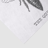 Queen Bee Bug Insect Antike Illustration Seidenpapier (Ausschnitt)