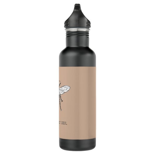 Queen Bee Bug Insect Antike Illustration Trinkflasche (Rechts)