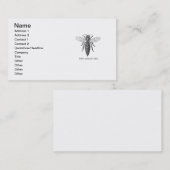 Queen Bee Bug Insect Antike Illustration Visitenkarte (Vorne/Hinten)