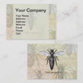 Queen Bee Bug Insect Antike Illustration Visitenkarte (Vorne/Hinten)