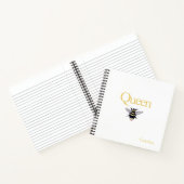 Queen Bee Bumblebee Yellow Black Journal Notebook Notizblock (Innenseite)