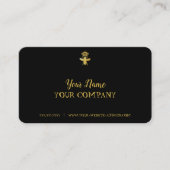 QUEEN BEE Business Cards BLACK & GOLD anpassen Visitenkarte (Vorderseite)