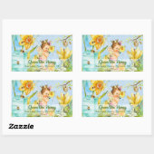 Queen Bee Canning Labe Rechteckiger Aufkleber (Blatt)