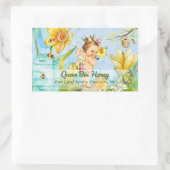 Queen Bee Canning Labe Rechteckiger Aufkleber (Tasche)