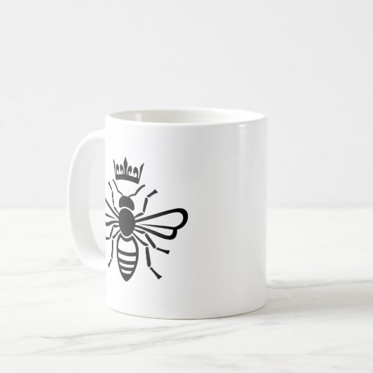 Queen Bee Crown auf Tasse (Vorderseite Links)