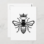 Queen Bee Crown Postcard Postkarte (Vorne/Hinten)