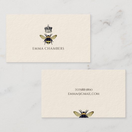 Queen Bee Crown ruft Karten (Vorne/Hinten)