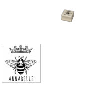 Queen Bee Crown Wood Art Briefmarke Gummistempel (Stempel)