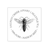 Queen Bee Custom Apiary Honey Address Briefmarke Gummistempel (Prägung)