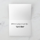Queen Bee Design auf einer Grußkarte Karte (Innenseite)