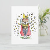 Queen Bee Einladung (Stehend Vorderseite)