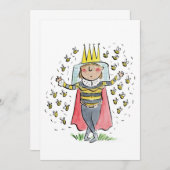 Queen Bee Einladung (Vorne/Hinten)