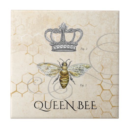 Queen Bee Fliese (Vorderseite)