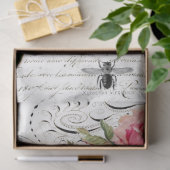 Queen Bee Floral Script Decoupage Seidenpapier (Geschenk)