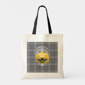 Queen Bee Funny Niedlich Girly Personalisiert Tragetasche (Rückseite)
