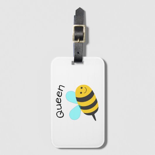 Queen Bee Gepäckanhänger (Vorderseite Vertikal)