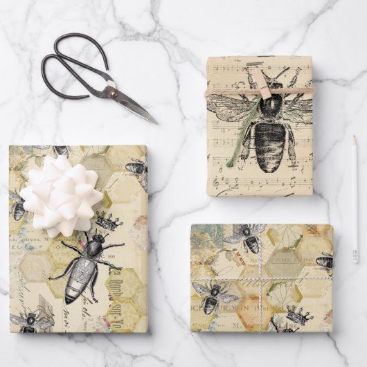 Queen Bee Geschenkpapier Set (Vorderseite)